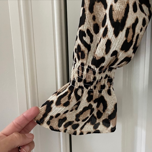 NWT LOFT Leopard Print Blouse XS - Picture 5 of 8
